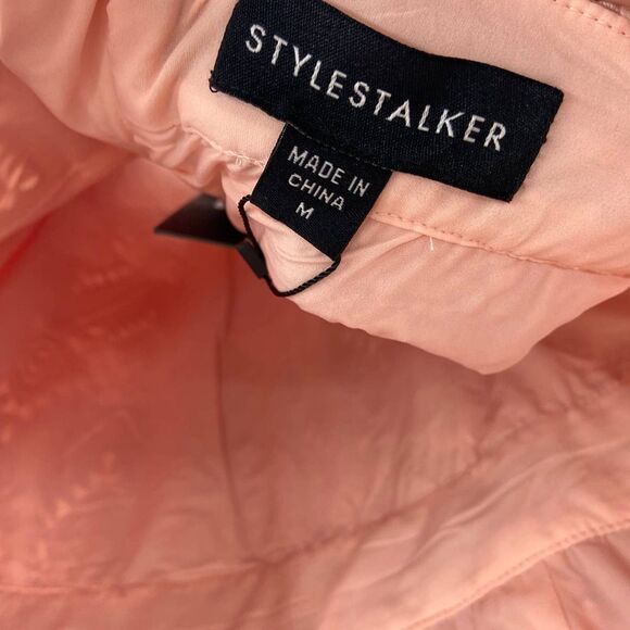 Stylestalker Pink Lace V Neck Long Sleeve Open Back Mini Dress NWt womens < - Picture 5 of 9